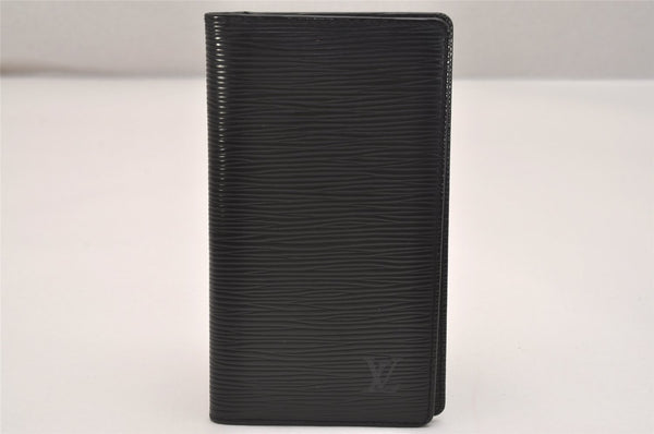 Authentic Louis Vuitton Epi Agenda Posh Notebook Cover Black R20522 LV 6289J