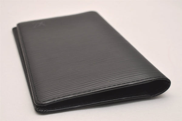 Authentic Louis Vuitton Epi Agenda Posh Notebook Cover Black R20522 LV 6289J