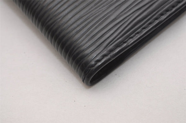 Authentic Louis Vuitton Epi Agenda Posh Notebook Cover Black R20522 LV 6289J