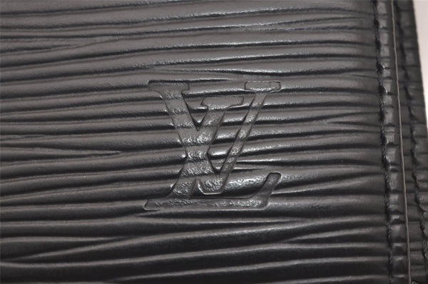 Authentic Louis Vuitton Epi Agenda Posh Notebook Cover Black R20522 LV 6289J