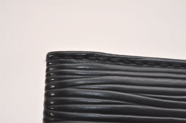 Authentic Louis Vuitton Epi Agenda Posh Notebook Cover Black R20522 LV 6289J