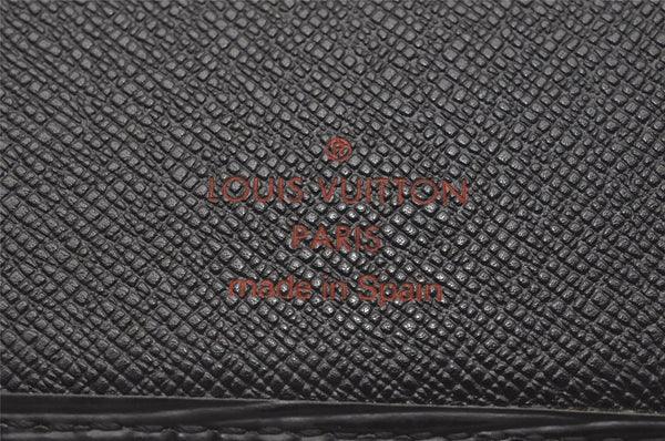Authentic Louis Vuitton Epi Agenda Posh Notebook Cover Black R20522 LV 6289J