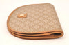 Authentic CELINE Macadam Blason Pattern Bifold Wallet PVC Leather Beige 6289K