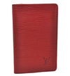 Authentic Louis Vuitton Epi Pochette Cartes Visite Card Case Red M56577 LV 6291J