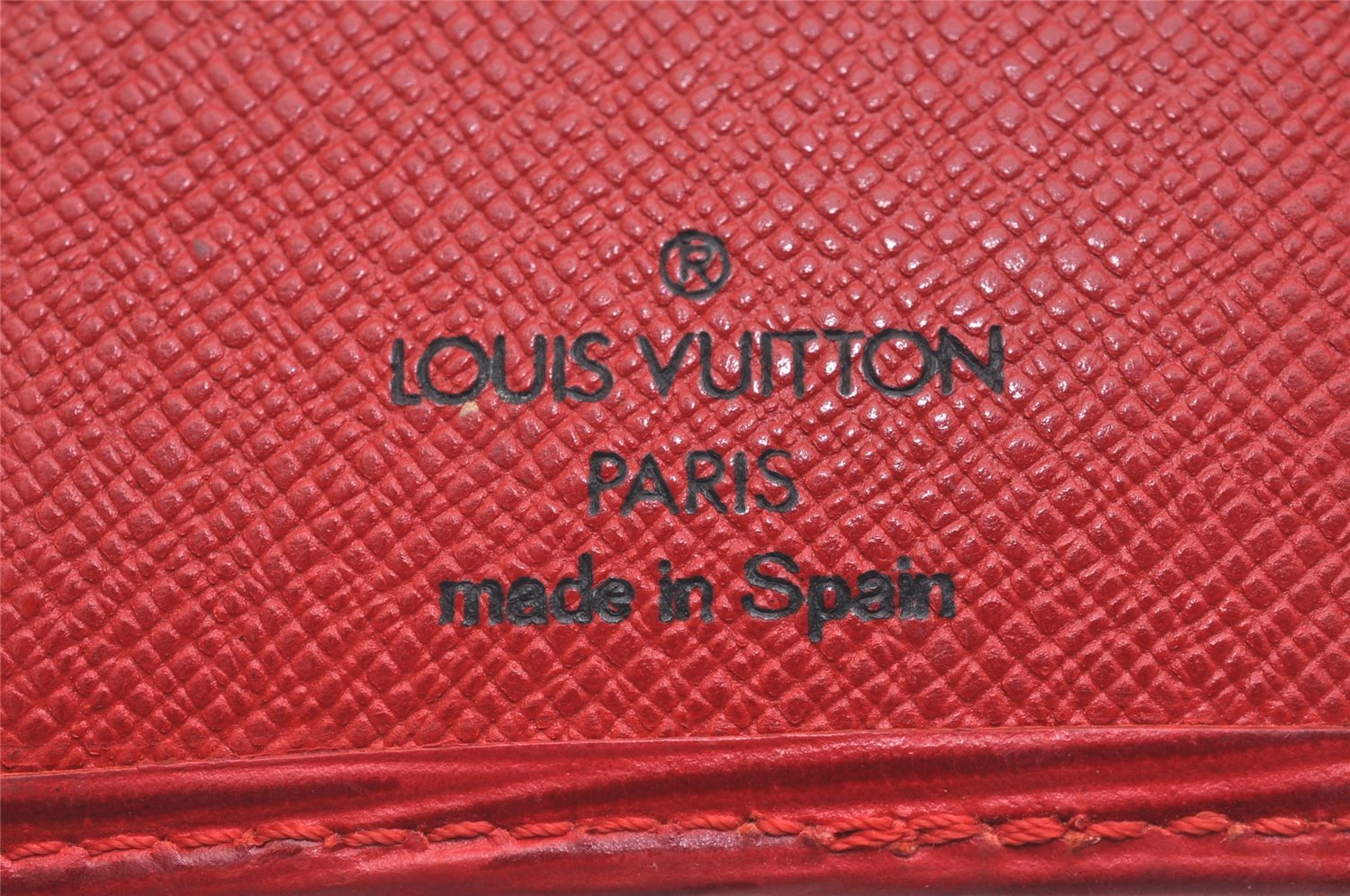 Authentic Louis Vuitton Epi Pochette Cartes Visite Card Case Red M56577 LV 6291J