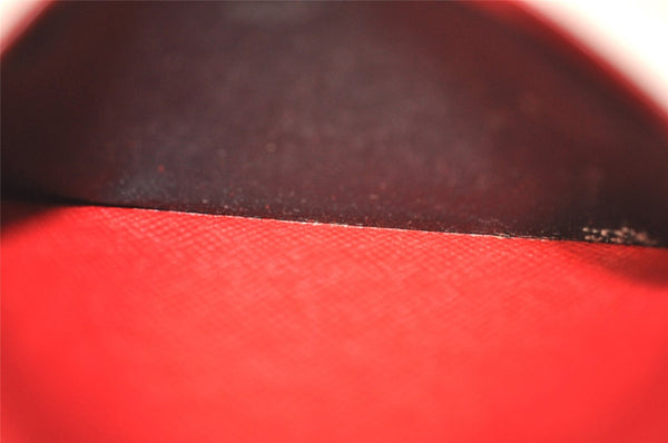 Authentic Louis Vuitton Epi Pochette Cartes Visite Card Case Red M56577 LV 6291J