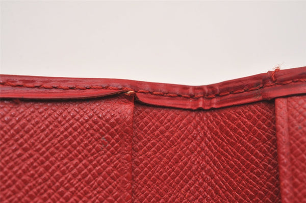 Authentic Louis Vuitton Epi Pochette Cartes Visite Card Case Red M56577 LV 6291J
