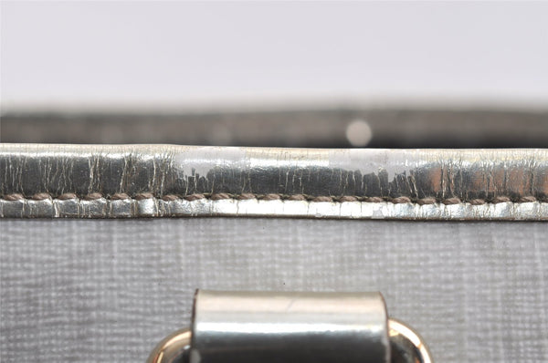 Authentic GUCCI Vintage Shoulder Tote Bag GG PVC Enamel 189896 White 6292I