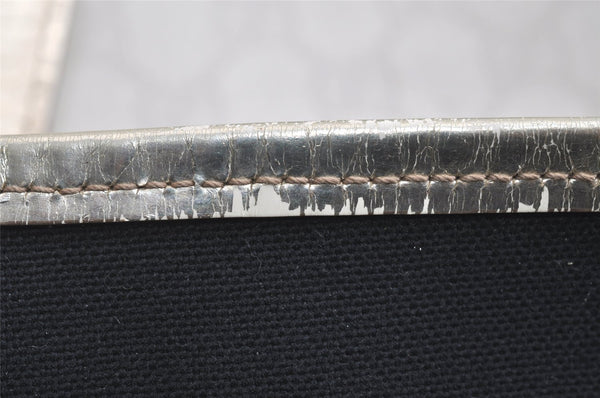 Authentic GUCCI Vintage Shoulder Tote Bag GG PVC Enamel 189896 White 6292I