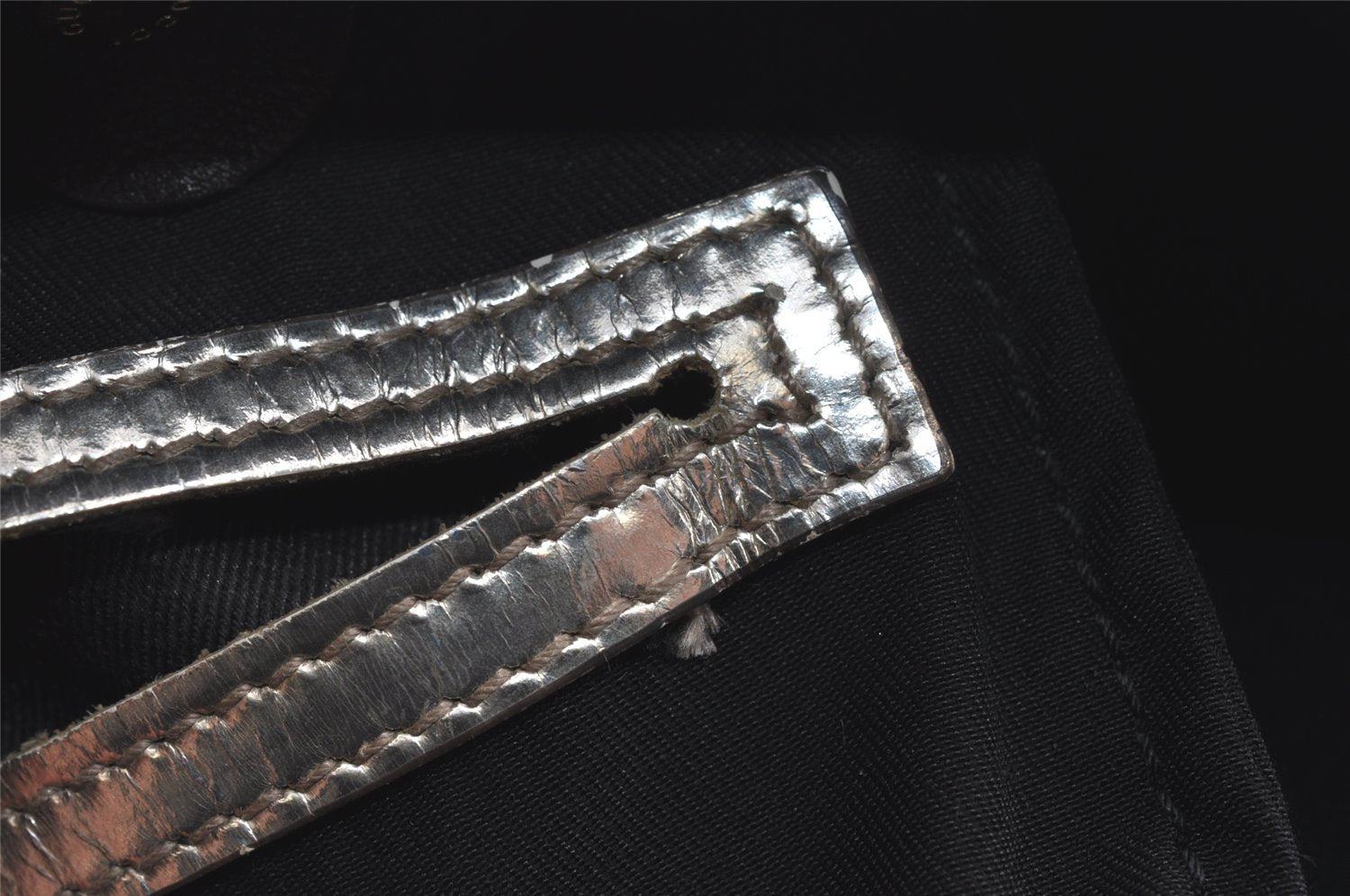 Authentic GUCCI Vintage Shoulder Tote Bag GG PVC Enamel 189896 White 6292I