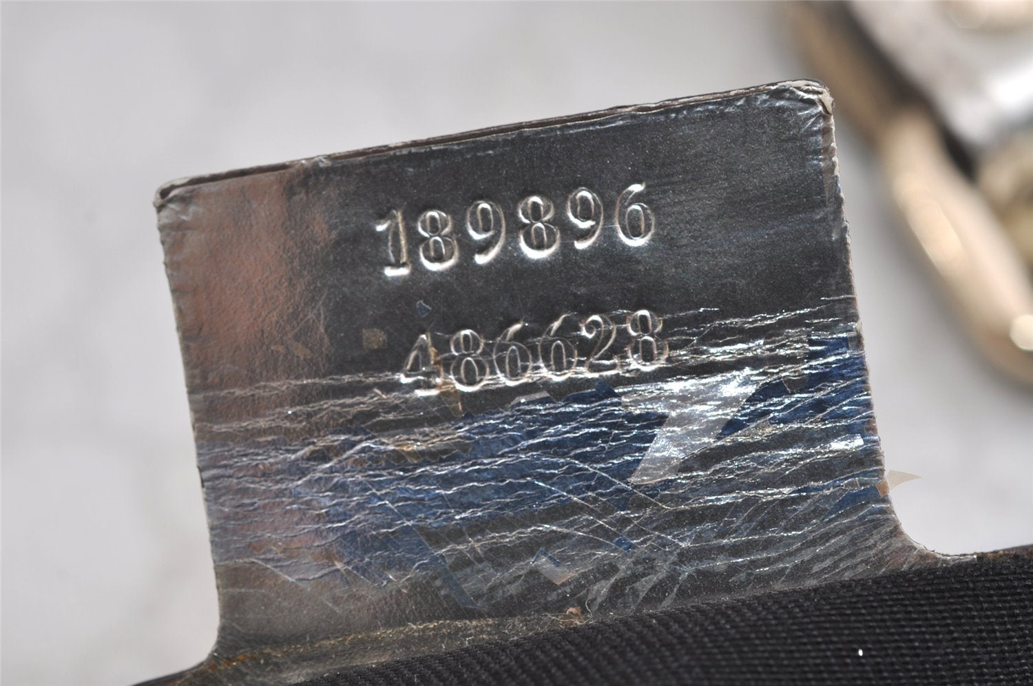 Authentic GUCCI Vintage Shoulder Tote Bag GG PVC Enamel 189896 White 6292I