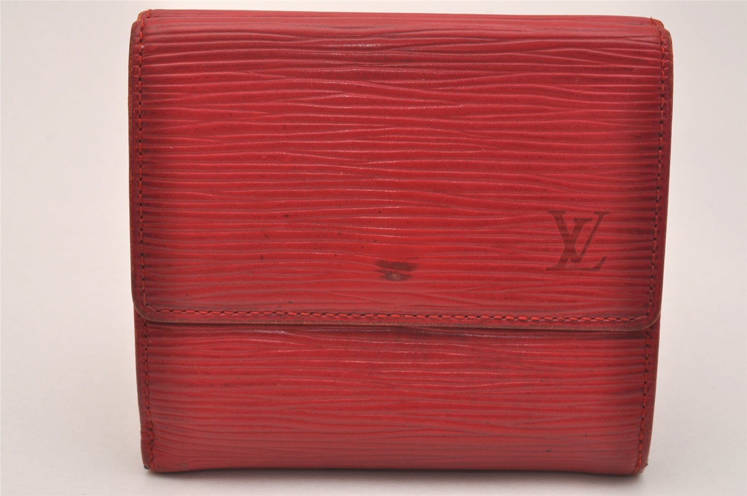 Louis Vuitton Epi Porte Monnaie Billets Cartes Credit Wallet M63487 Red 6292J