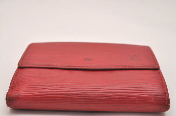 Louis Vuitton Epi Porte Monnaie Billets Cartes Credit Wallet M63487 Red 6292J