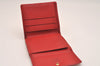 Louis Vuitton Epi Porte Monnaie Billets Cartes Credit Wallet M63487 Red 6292J