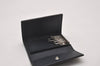 Authentic GUCCI Micro Guccissima 6 Key Case Holder Leather 150402 Navy 6293I