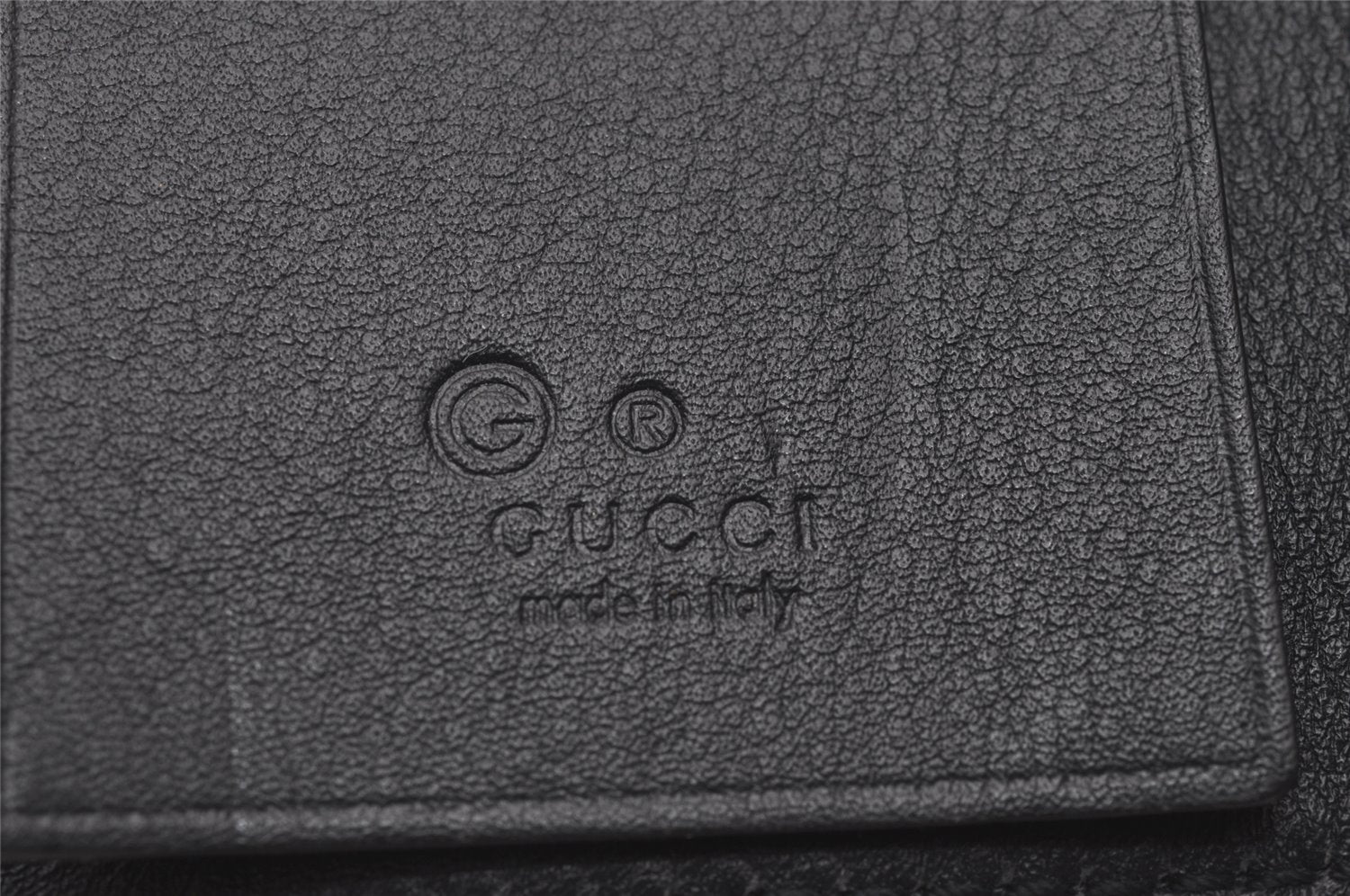 Authentic GUCCI Micro Guccissima 6 Key Case Holder Leather 150402 Navy 6293I