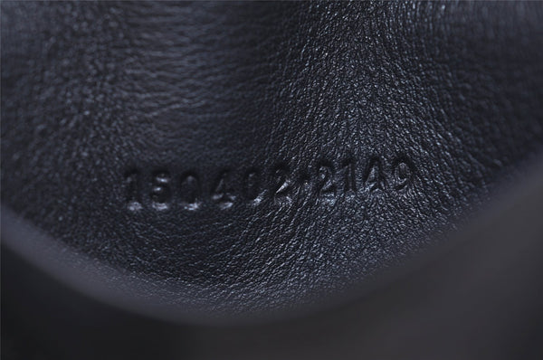 Authentic GUCCI Micro Guccissima 6 Key Case Holder Leather 150402 Navy 6293I