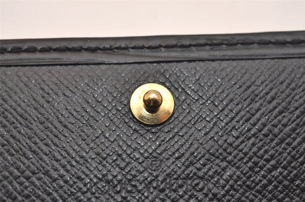 Auth Louis Vuitton Epi Pochette Porte Monnaie Credit Wallet M63572 Black 6293J