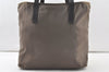 Authentic PRADA VELA SPORT Nylon Tessuto Leather Tote Bag BR0407 Brown 6294K