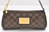 Auth Louis Vuitton Damier Eva 2Way Shoulder Accessories Pouch N55213 LV 6296J