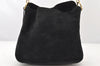 Authentic GUCCI Bamboo Shoulder Hand Bag Purse Suede Leather 0018638 Black 6296K