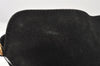 Authentic GUCCI Bamboo Shoulder Hand Bag Purse Suede Leather 0018638 Black 6296K