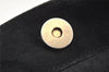 Authentic GUCCI Bamboo Shoulder Hand Bag Purse Suede Leather 0018638 Black 6296K