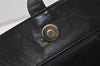 Authentic Salvatore Ferragamo Vara Leather Shoulder Tote Bag Black SF 6298I