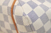 Authentic Louis Vuitton Damier Azur Totally PM Tote Bag White N41280 LV 6298J