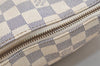Authentic Louis Vuitton Damier Azur Totally PM Tote Bag White N41280 LV 6298J