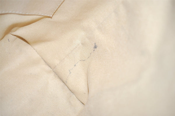 Authentic Louis Vuitton Damier Azur Totally PM Tote Bag White N41280 LV 6298J