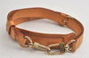 Authentic Louis Vuitton Leather Shoulder Strap Beige 40.2-47.4" LV 6299K