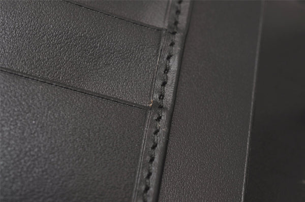 Authentic GUCCI Jackie Agenda Notebook Cover Purse GG Canvas Leather Black 6301I