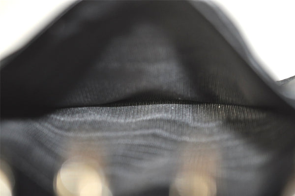 Authentic GUCCI Jackie Agenda Notebook Cover Purse GG Canvas Leather Black 6301I