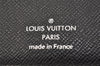 Authentic Louis Vuitton Damier Graphite Portefeuille Brazza N62665 Wallet 6301J