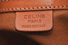 Authentic CELINE Macadam Blason Shoulder Hand Bag Purse PVC Leather Brown 6302I