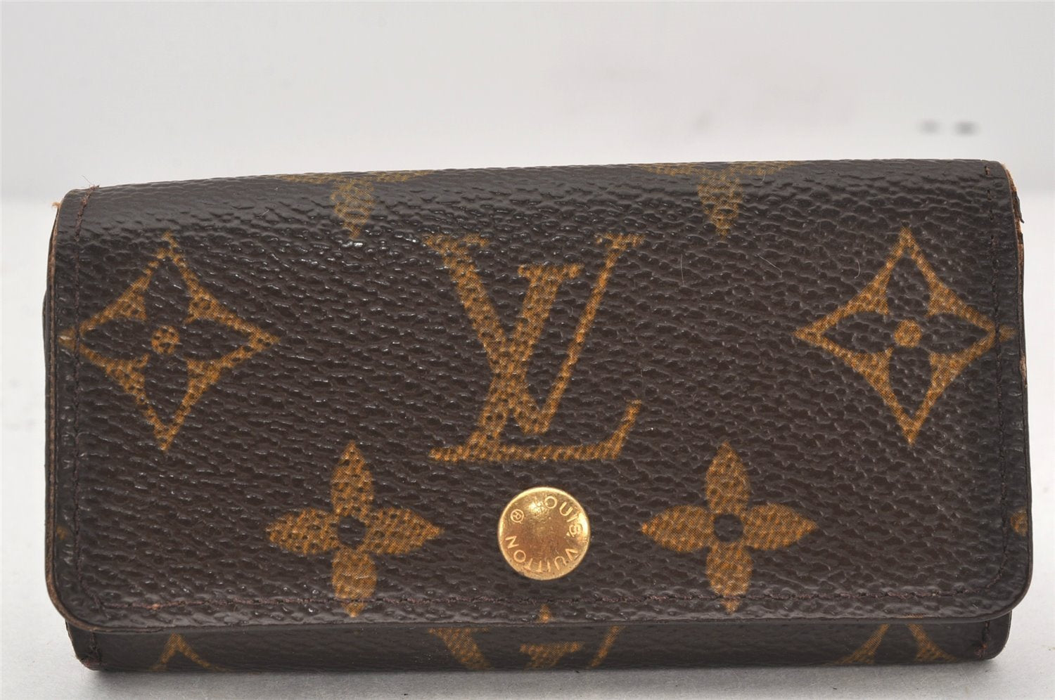 Authentic Louis Vuitton Monogram Multicles 4 Four Hooks Key Case M62631 LV 6302K