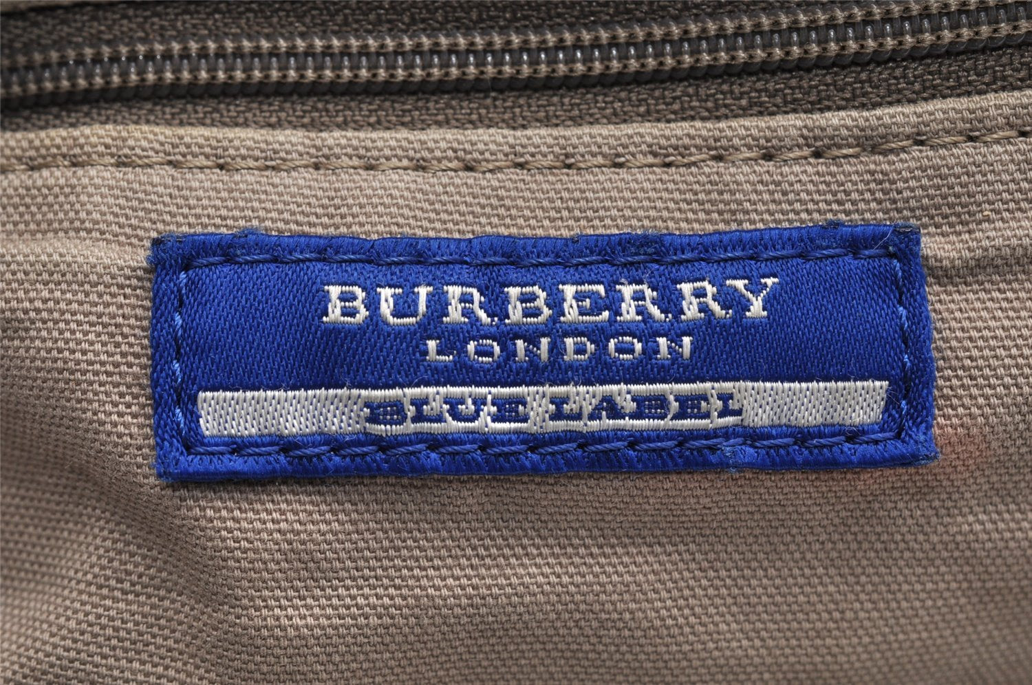 Authentic BURBERRY BLUE LABEL Check 2Way Shoulder Bag Canvas Leather Pink 6303I