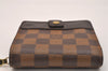 Authentic Louis Vuitton Damier Compact Zip Bifold Wallet Purse N61668 LV 6303J