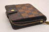 Authentic Louis Vuitton Damier Compact Zip Bifold Wallet Purse N61668 LV 6303J