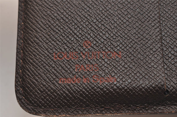 Authentic Louis Vuitton Damier Compact Zip Bifold Wallet Purse N61668 LV 6303J