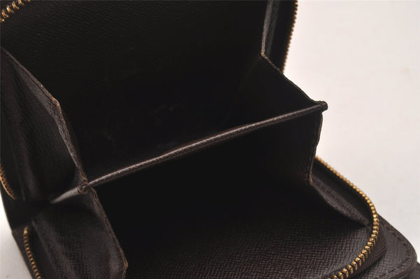 Authentic Louis Vuitton Damier Compact Zip Bifold Wallet Purse N61668 LV 6303J