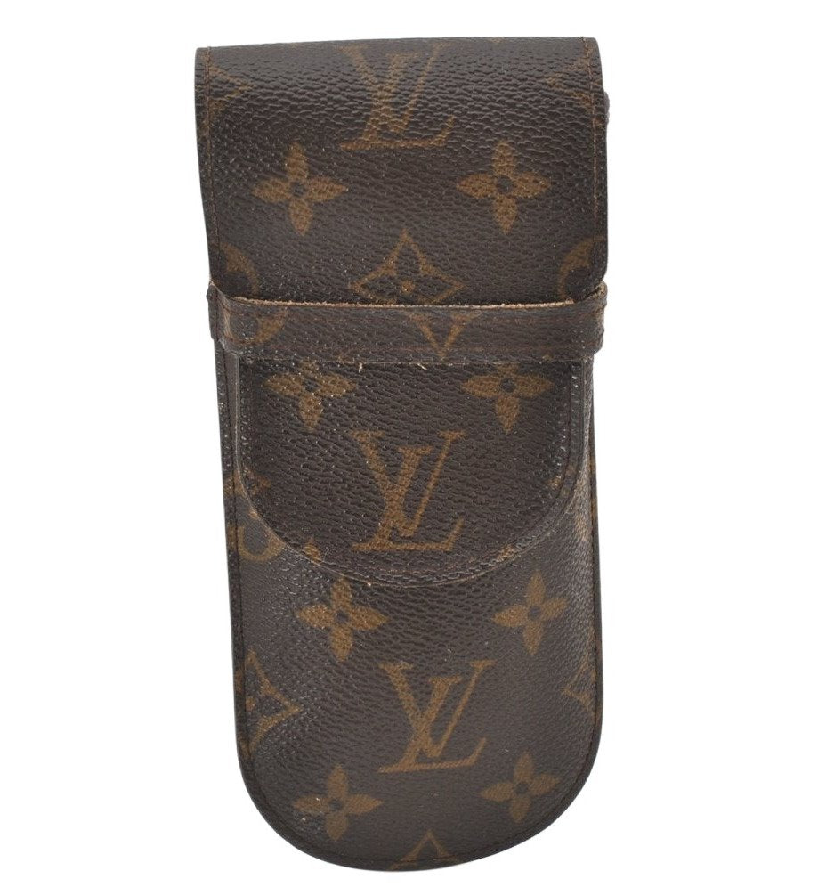 Authentic Louis Vuitton Monogram Etui Lunette Rabat Glasses Case M62970 LV 6303K