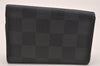 Authentic Louis Vuitton Damier Graphite Multicles 6 Key Case M62662 LV 6304J