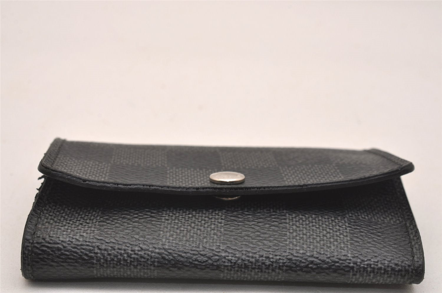 Authentic Louis Vuitton Damier Graphite Multicles 6 Key Case M62662 LV 6304J