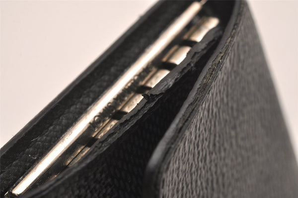 Authentic Louis Vuitton Damier Graphite Multicles 6 Key Case M62662 LV 6304J