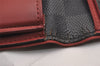 Auth Louis Vuitton Damier Graphite Portefeuille Brazza Wallet N63254 Red 6306J