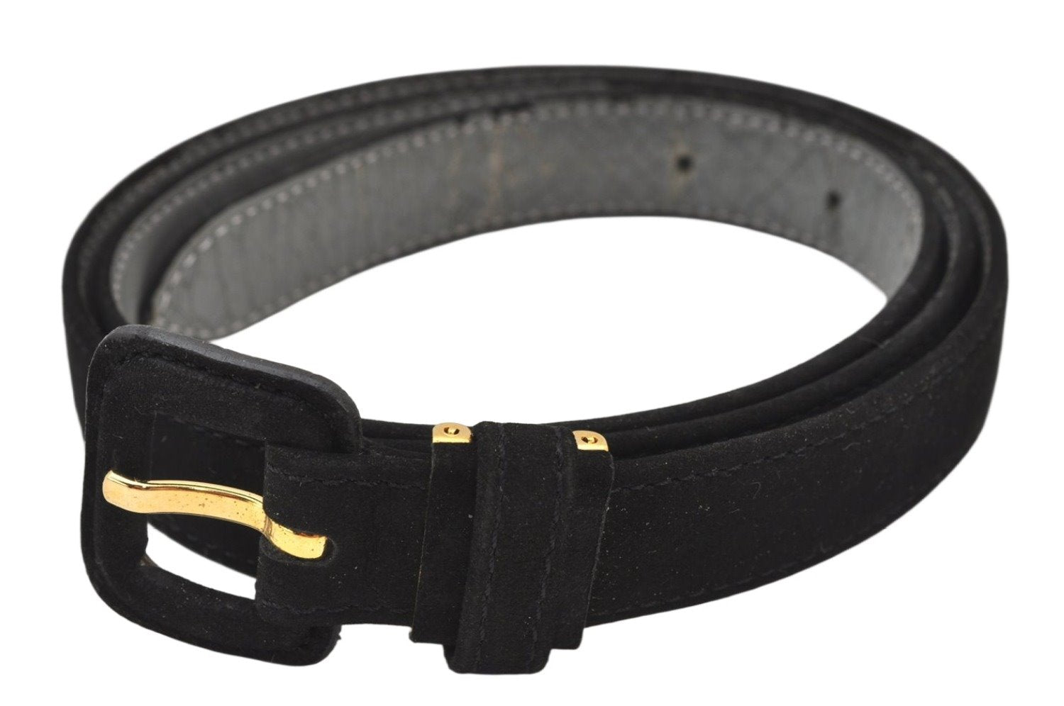 Authentic Christian Dior Belt Suede Size 79.5-84.5cm 31.3-33.3