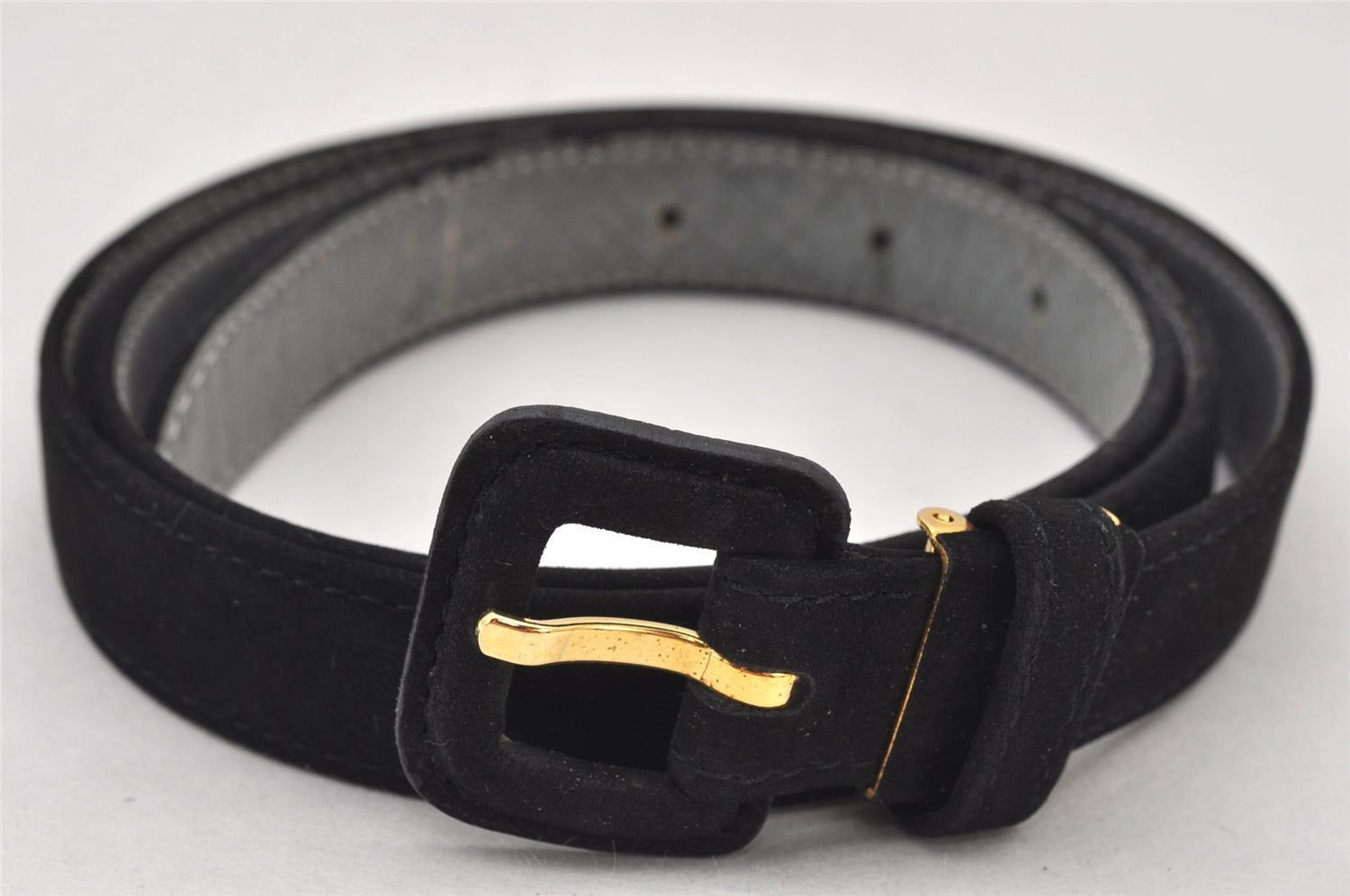 Authentic Christian Dior Belt Suede Size 79.5-84.5cm 31.3-33.3