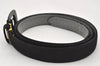 Authentic Christian Dior Belt Suede Size 79.5-84.5cm 31.3-33.3" Black CD 6306K